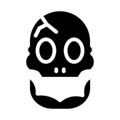 skull solid icon