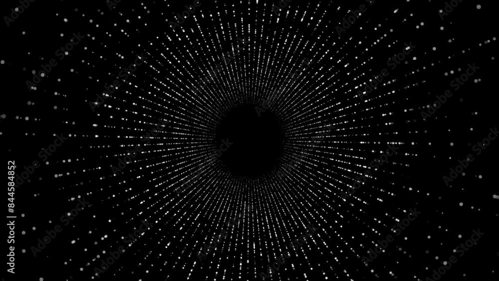 Poster digital cyber tunnel cyberspace data high speed flow tunnel universe cosmic background for event, pa