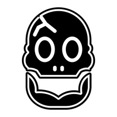 skull glyph icon