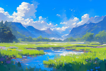 Serene natural views for your artistic work