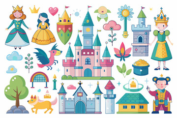 icons fairy tale kingdom