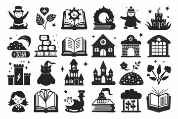 icons fairy tale kingdom