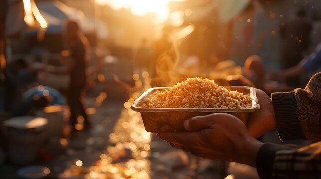 Poverty and hunger relief charity visuals