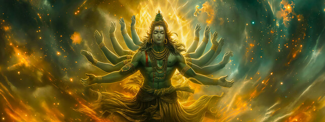 god Shiva as nataraj portrait