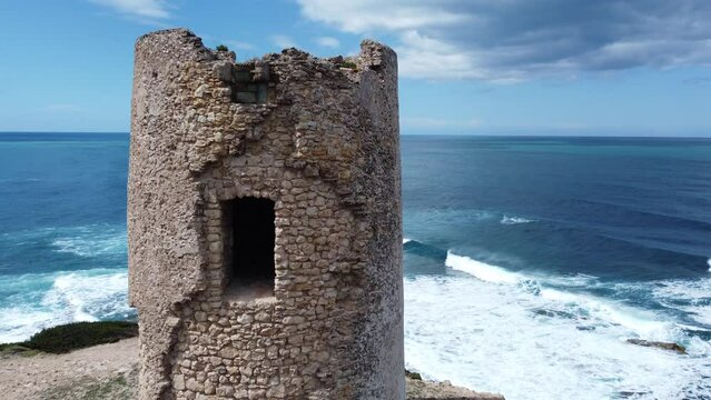 Spanish tower in Sardinia - Sa Turre Sa Mora in the Putzu Idu area