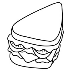 illustration of a sandwich