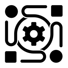 Adaptable glyph icon illustration vector graphic	