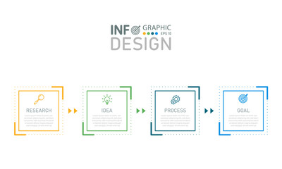 Timeline infographic icons designed for abstract background pattern.