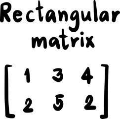 types of matrices math handwritten