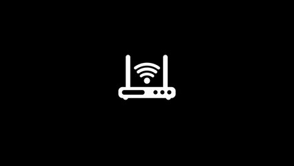 Wi-Fi Router Icon, router modem, internet connections, signal icon,
