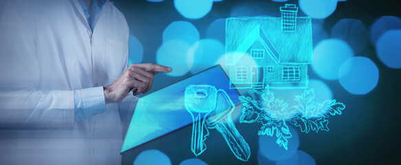 Naklejka premium Abstract celebrate, twinkled bright bokeh defocused