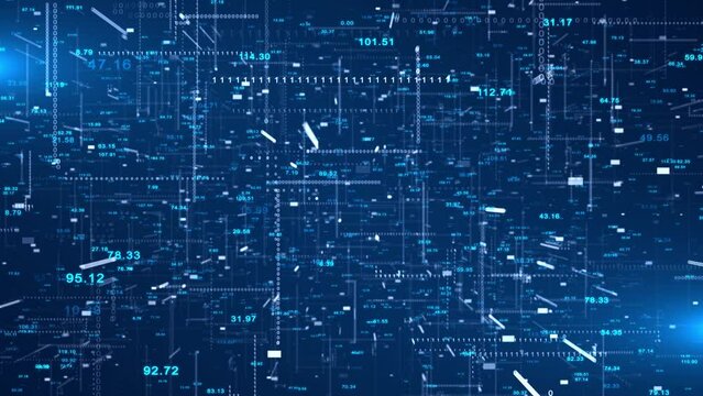 Cyber tech network big data particle cybersecurity Medical business, science financial Technology. Artificial intelligence AI internet of things IOT animation flow deep learning computer network.