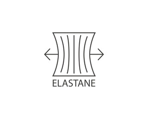 Elastane fabric icon. Vector illustration.