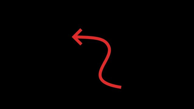 Back Pointing arrow Animation