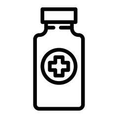 Fototapeta premium medicine from the hospital line icon