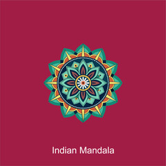 mandala background design gold color vector logo icon illustration for print, poster, cover, brochure, flyer