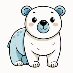vector illustration of polar bear