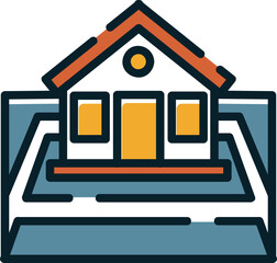 Plot, construction icon.