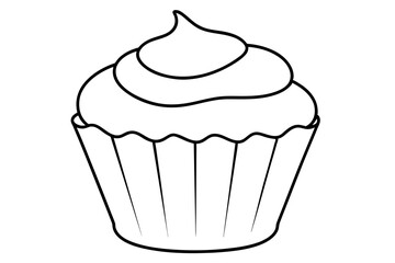 shape ,of ,cupcake vector silhouette illustration