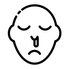 a runny nose cutline icon