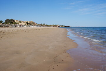 Shore at Red Sea in African SAFAGA city in EGYPT