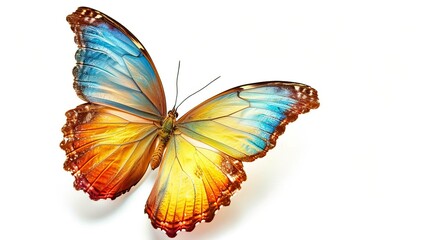 beautiful butterfly isolated on white