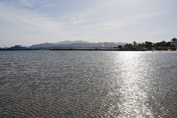 Harbor at Red Sea in African SAFAGA city in EGYPT