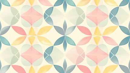 A colorful pattern of triangles and squares