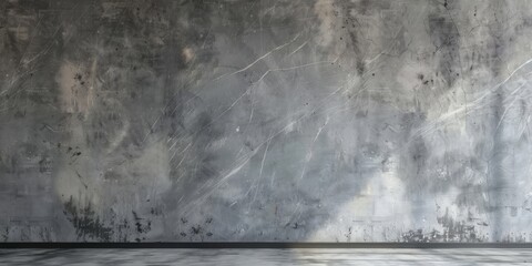 Empty rough concrete loft wall texture background, perfect for industrial and minimalist design themes.