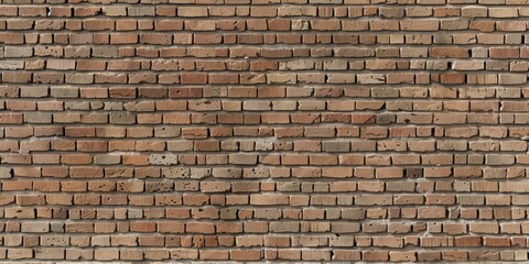Obraz premium Ceramic brick wall texture background in brown tones, perfect for construction and design visuals.