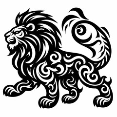 tribal lion tattoo