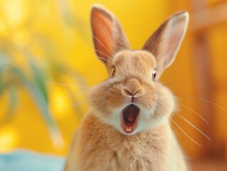 white rabbit on the beach