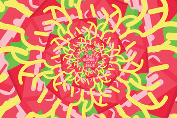 Free vector psychedelic optical illusion wallpaper or background
