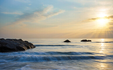 Obraz premium sunset over the sea