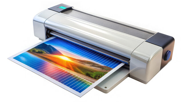 thermal laminator on a transparent background.