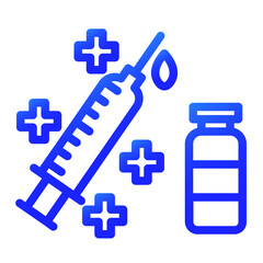 insulin injection gradient icon