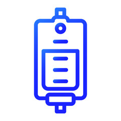 blood bag gradient icon