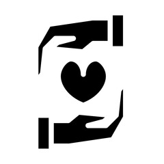 care about health solid icon