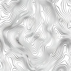 Background of the topographic map. Topographic map lines, contour background. Geographic grid, vector abstract