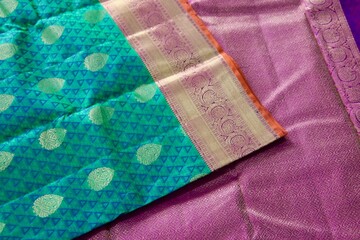 Indian Traditional Silk Saree with beautiful patterns