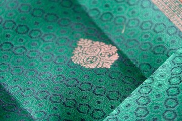 Indian Traditional Silk Saree with beautiful patterns