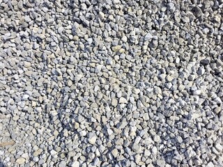 road stone. ballast of rubble texture background