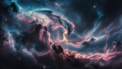 cosmic landscape wallpaper