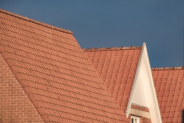 red tile roofs in the sun