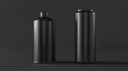 A paint spray tin a cylinder can mockup in 3D rendering is displayed featuring aluminum sprayer aerosol for cosmetic freshener deodorant or other products