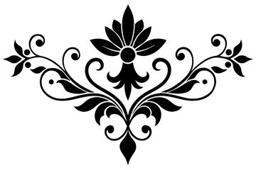 Alpena flower design silhouette vector illustration