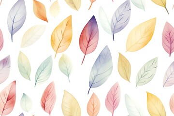 Obraz premium Seamless pattern, abstract art. Watercolor painting, children's wallpaper. Hand drawn plants. Palms, rainforest, leaves, flowers. modern Art. Prints, wallpapers, posters, cards, murals