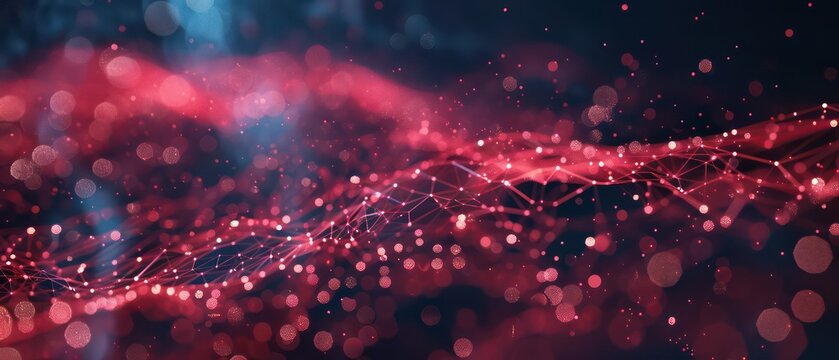 dynamic and futuristic background featuring glowing data streams, representing the fast paced nature of digital marketing