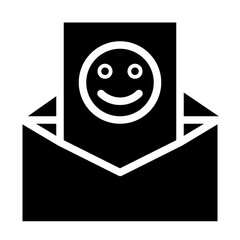 good message glyph icon