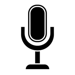 mic illustration glyph icon